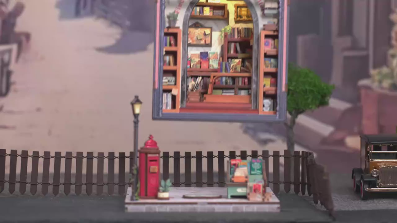 Charger la vidéo: Book Nook Jack's Bookery