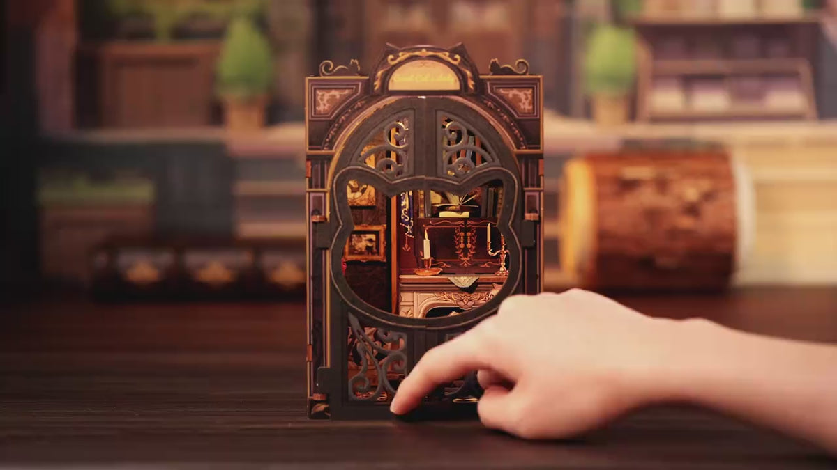 Charger la vidéo: Book Nook Count Cat's Study