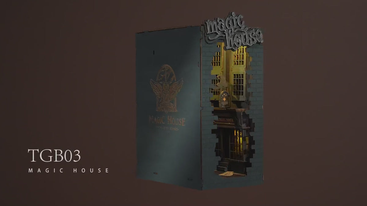 Charger la vidéo: Book Nook Magic House